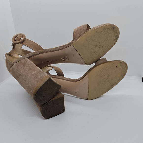 Gianvito Rossi Versilia 100 tan suede ankle strap sandals heels EU 39 - Picture 7 of 14